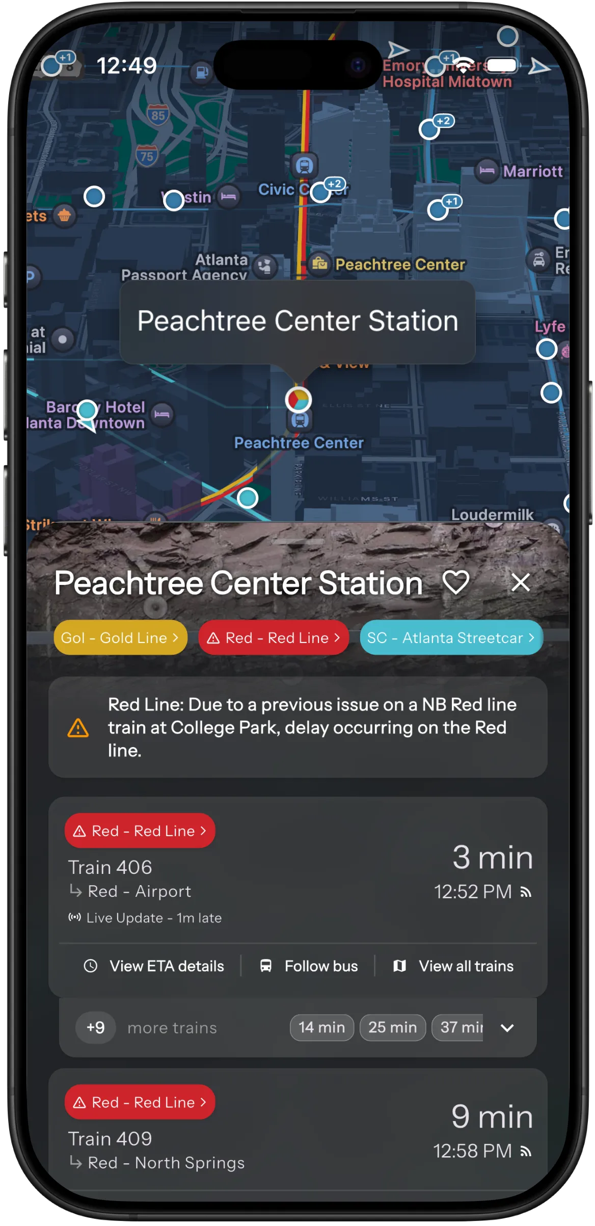 Destination App Screenshot